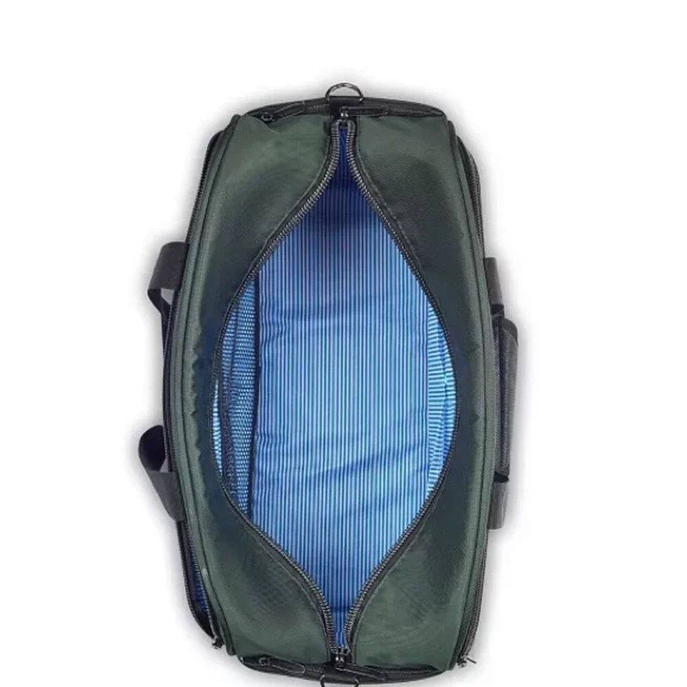 Delsey Paris Men's Dark Green Laptop Weekender Bag duffel bag, luggage